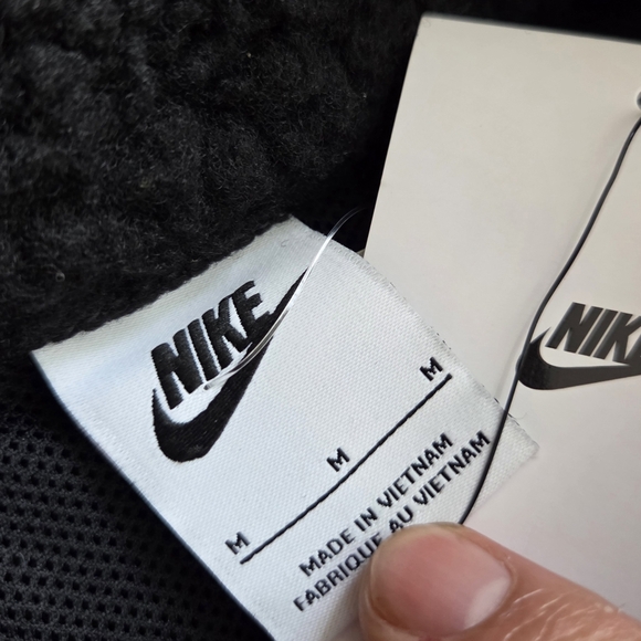 Nike Sportswear NSW Swoosh Sherpa Fleece Zip Jacket Womens Medium - Picture 4 of 10